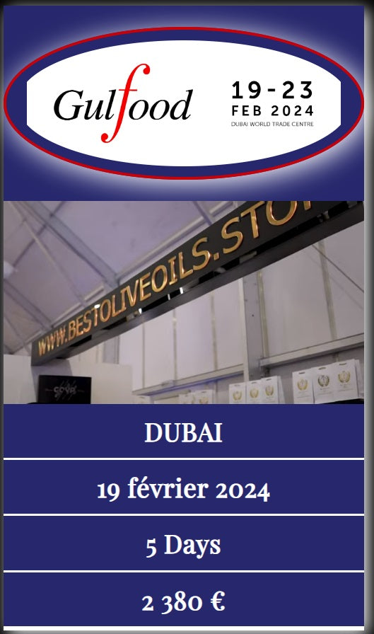 Participación en Gulfood - Stand "Best Olive Oils Store"